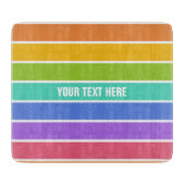 虹はカスタムなまな板を着色します カッティングボード (正面)