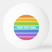 虹はカスタムなピンポン球を着色します 卓球ボール (裏面)