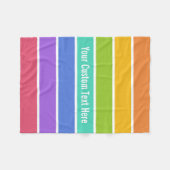 虹はカスタムなフリースブランケットを着色します フリースブランケット (正面(横))