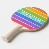 虹はカスタムな卓球ラケットを着色します 卓球ラケット (正面アングル)