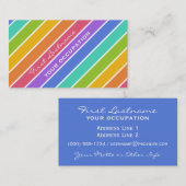 虹はカスタムな名刺を着色します 名刺 (正面/裏面)