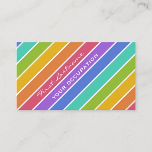 虹はカスタムな名刺を着色します 名刺 (正面)