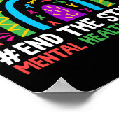 虹はスティグマのメンタルヘルス問題を終える ポスター (角)