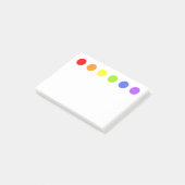 虹はノートに点を打ちます ポストイット (アングル)