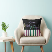 虹はピアノキーボードのパーソナライズな枕に注意します クッション (椅子)