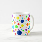 虹はマグに斑点を付けます コーヒーマグカップ (正面右)