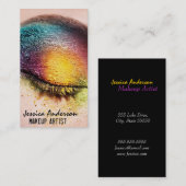 虹はメーキャップアーティストを注目します 名刺 (正面/裏面)