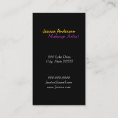 虹はメーキャップアーティストを注目します 名刺 (裏面)