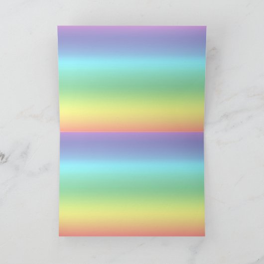 虹は上がりました カード (内部)