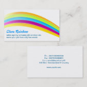 虹は名刺を着色します 名刺 (正面/裏面)