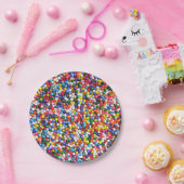 虹は振りかけます ペーパープレート (パーティー)