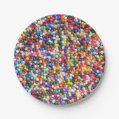 虹は振りかけます ペーパープレート (正面)