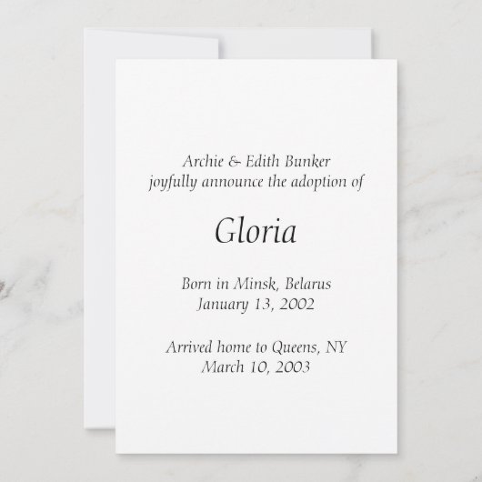 虹は採用の発表をからかいます 案内状 (裏面)