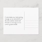 虹は文字を入れます"2019年"に + "明けましておめでとう! " ポストカード (裏面)