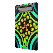 虹は明るく美しい鮮やかカラーフィールド・ペインティングの泡立ちます ミニクリップボード (アングル2)