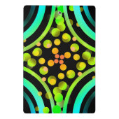 虹は明るく美しい鮮やかカラーフィールド・ペインティングの泡立ちます ミニクリップボード (裏面)