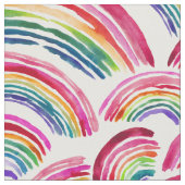 虹は水色が多カラフルい ファブリック (クローズアップ)