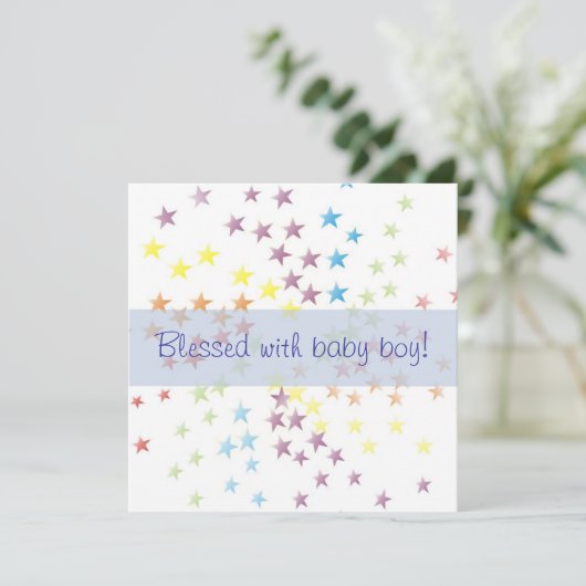 虹は男の赤ちゃんの誕生の発表を主演します 案内状 (スタンド正面)