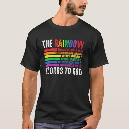 虹は神のものだ Tシャツ (正面)