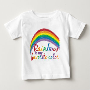 虹は私の色お気に入りのだ ベビーTシャツ