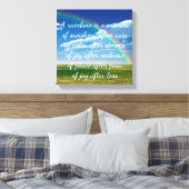 虹は約束 キャンバスプリント (インサイチュ (寝室))