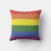 虹は縞で飾ります クッション (裏面)