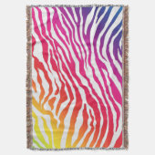 虹は縞で飾ります スローブランケット (正面縦)