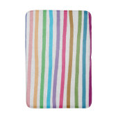 虹は縞で飾ります バスマット (正面縦)