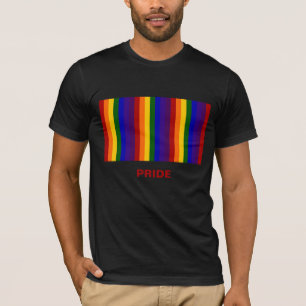 虹は縞で飾ります Tシャツ