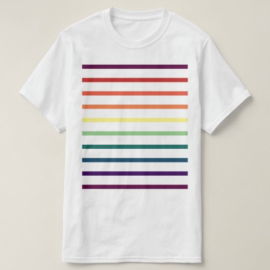 虹は縞で飾ります Tシャツ (デザイン正面)