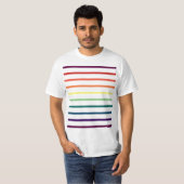 虹は縞で飾ります Tシャツ (正面フル)
