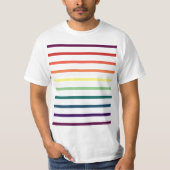 虹は縞で飾ります Tシャツ (正面)