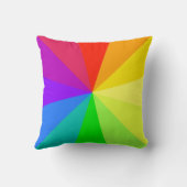虹は芸術を着色します クッション (裏面)