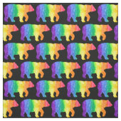 虹は黒い生地Hに関係します ファブリック (見本)