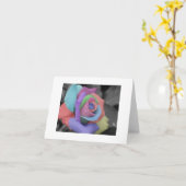 虹はNotecard.上がりました カード (黄色い花)