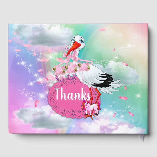 虹ふわふわの雲ベイビーシャワーコレクション ゲストブック (裏面)