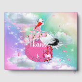 虹ふわふわの雲ベイビーシャワーコレクション ゲストブック (裏面)