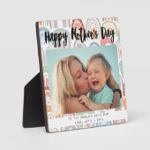 虹ぼほ写真書道母の日のプレゼント フォトプラーク (正面)