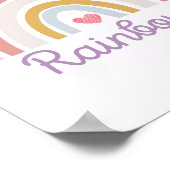 虹よりも愛してる かわいい名言 テキスト ポスター (角)