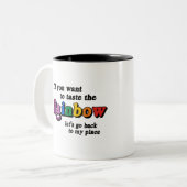 虹をもし味わいたい ツートーンマグカップ (正面左)