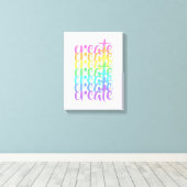 虹を作成 キャンバスプリント (インサイチュ (ウッドフロア))