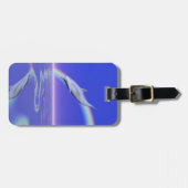 虹を使ったドルフィンダイビング ラゲッジタグ (正面横)