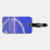 虹を使ったドルフィンダイビング ラゲッジタグ (裏面横)