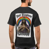 虹を冒涜するなTシャツ Tシャツ (裏面)