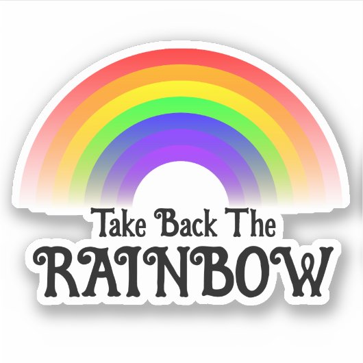 虹を取り戻す シール (正面)