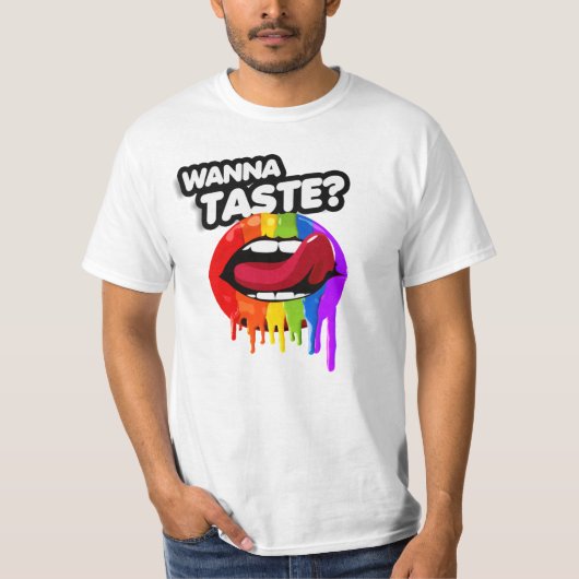 虹を味わおう Tシャツ (正面)