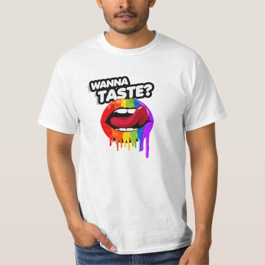 虹を味わおう Tシャツ (正面)