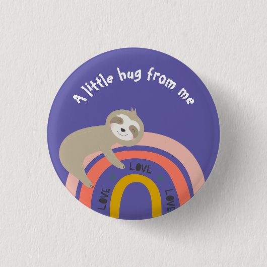 . .虹を少し抱きしめる 缶バッジ (正面)