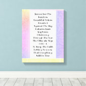 虹を思い出す キャンバスプリント (インサイチュ (ウッドフロア))