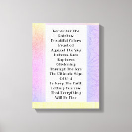 虹を思い出す キャンバスプリント